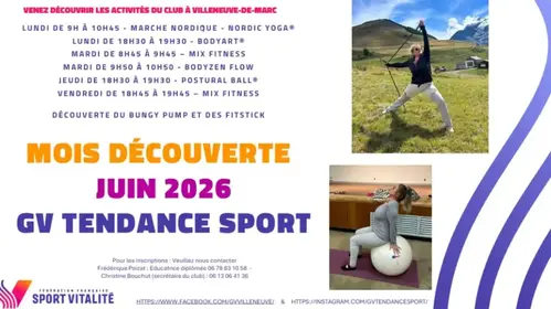 GV Tendance Sport - Offre découverte