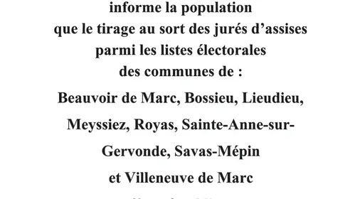 Tirage au sort des jurés d'assises